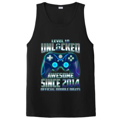 Level 10 Unlocked Awesome Since 2014 Official Double Digits PosiCharge Competitor Tank