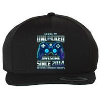 Level 10 Unlocked Awesome Since 2014 Official Double Digits Wool Snapback Cap
