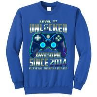 Level 10 Unlocked Awesome Since 2014 Official Double Digits Sweatshirt