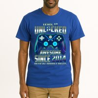 Level 10 Unlocked Awesome Since 2014 Official Double Digits Tall T-Shirt