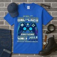 Level 10 Unlocked Awesome Since 2014 Official Double Digits Tall T-Shirt