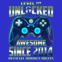 Level 10 Unlocked Awesome Since 2014 Official Double Digits Mousepad