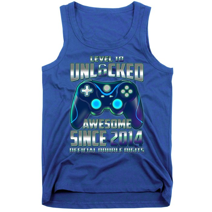Level 10 Unlocked Awesome Since 2014 Official Double Digits Tank Top