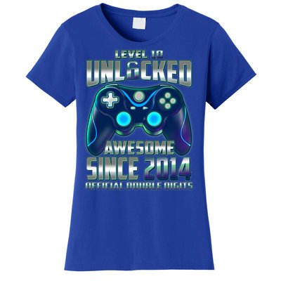 Level 10 Unlocked Awesome Since 2014 Official Double Digits Women's T-Shirt