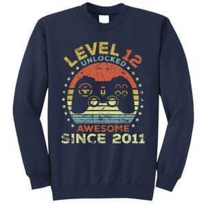 Level 12 Unlocked Awesome Since 2011 12th Birthday Gaming Cute Sweatshirt