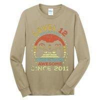 Level 12 Unlocked Awesome Since 2011 12th Birthday Gaming Cute Tall Long Sleeve T-Shirt