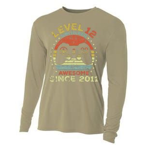 Level 12 Unlocked Awesome Since 2011 12th Birthday Gaming Cute Cooling Performance Long Sleeve Crew