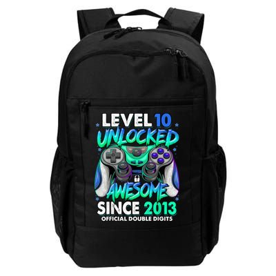 Level 10 Unlocked Awesome Since 2013 10th Birthday Gaming Backpack