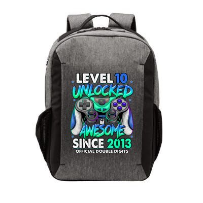 Level 10 Unlocked Awesome Since 2013 10th Birthday Gaming Vector Backpack