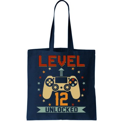 Level 12 Unlocked Funny Video Gamer 12th Birthday Gift Cute Tote Bag