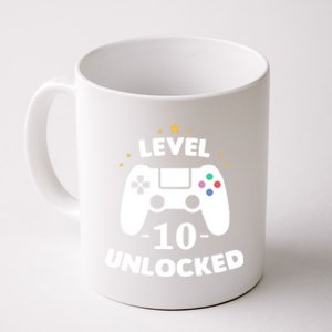 Level 10 Unlocked Video Games 10th Birthday Party Gift Idea Gift Coffee Mug