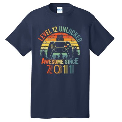 Level 12 Unlocked Video Game 12 Years Old 12th Birthdays Tall T-Shirt