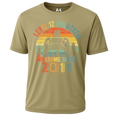 Level 12 Unlocked Video Game 12 Years Old 12th Birthdays Performance Shirt