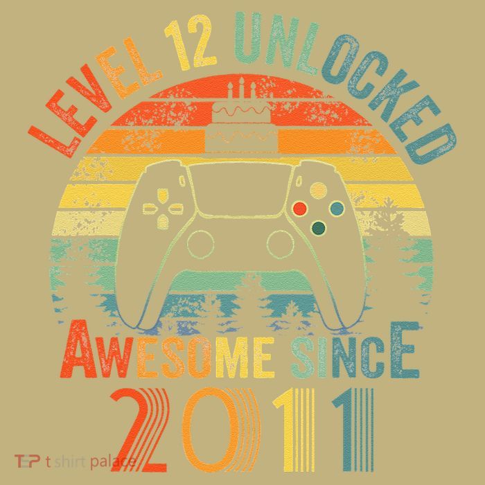 Level 12 Unlocked Video Game 12 Years Old 12th Birthdays Performance Shirt