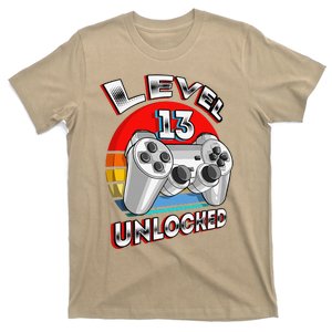 Level 13 Unlocked Matching Video Game 13th Birthday Gift T-Shirt