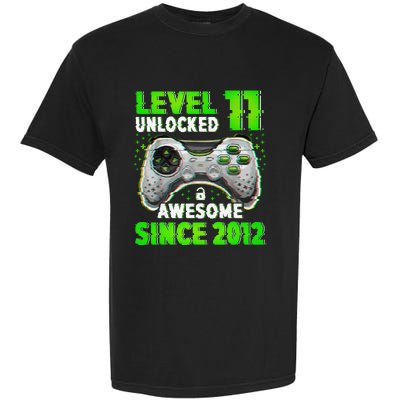 Level 11 Unlocked Video Game 11th Birthday Gamer Boys Garment-Dyed Heavyweight T-Shirt