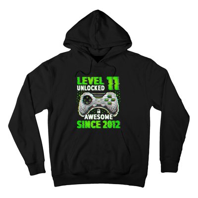 Level 11 Unlocked Video Game 11th Birthday Gamer Boys Hoodie