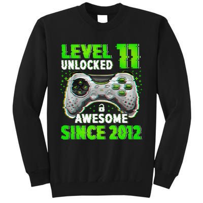 Level 11 Unlocked Video Game 11th Birthday Gamer Boys Sweatshirt