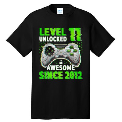 Level 11 Unlocked Video Game 11th Birthday Gamer Boys Tall T-Shirt