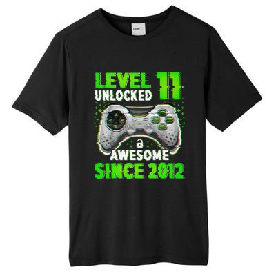 Level 11 Unlocked Video Game 11th Birthday Gamer Boys Tall Fusion ChromaSoft Performance T-Shirt