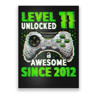 Level 11 Unlocked Video Game 11th Birthday Gamer Boys Poster