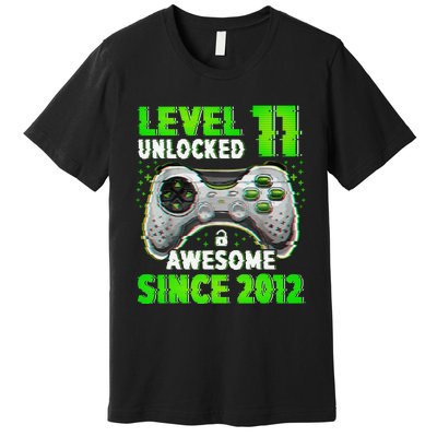 Level 11 Unlocked Video Game 11th Birthday Gamer Boys Premium T-Shirt