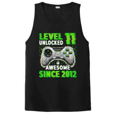 Level 11 Unlocked Video Game 11th Birthday Gamer Boys PosiCharge Competitor Tank