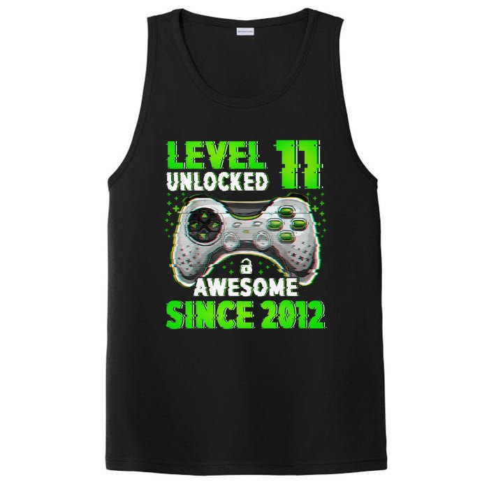 Level 11 Unlocked Video Game 11th Birthday Gamer Boys PosiCharge Competitor Tank