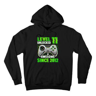 Level 11 Unlocked Video Game 11th Birthday Gamer Boys Tall Hoodie