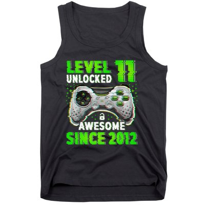 Level 11 Unlocked Video Game 11th Birthday Gamer Boys Tank Top