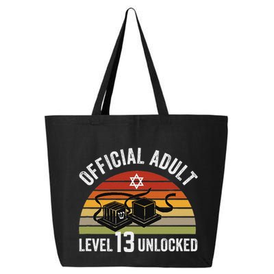 Level 13 Unlocked Adult 13th Jewish Bar Mitzvah Boy 25L Jumbo Tote