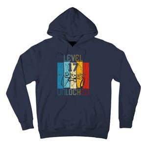 Level 17 Unlocked Funny Video Gamer 17th Birthday Gift Tall Hoodie