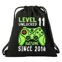 Level 11 Unlocked Awesome 2014 Video Game 11th Birthday Boy Drawstring Bag