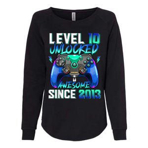 Level 10 Unlocked Awesome Since 2013 10th Birthday for Boys Womens California Wash Sweatshirt