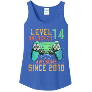 Level 14 Unlocked 14th Birthday 14 Year Old Gifts Ladies Essential Tank