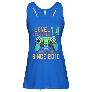 Level 14 Unlocked 14th Birthday 14 Year Old Gifts Ladies Essential Flowy Tank