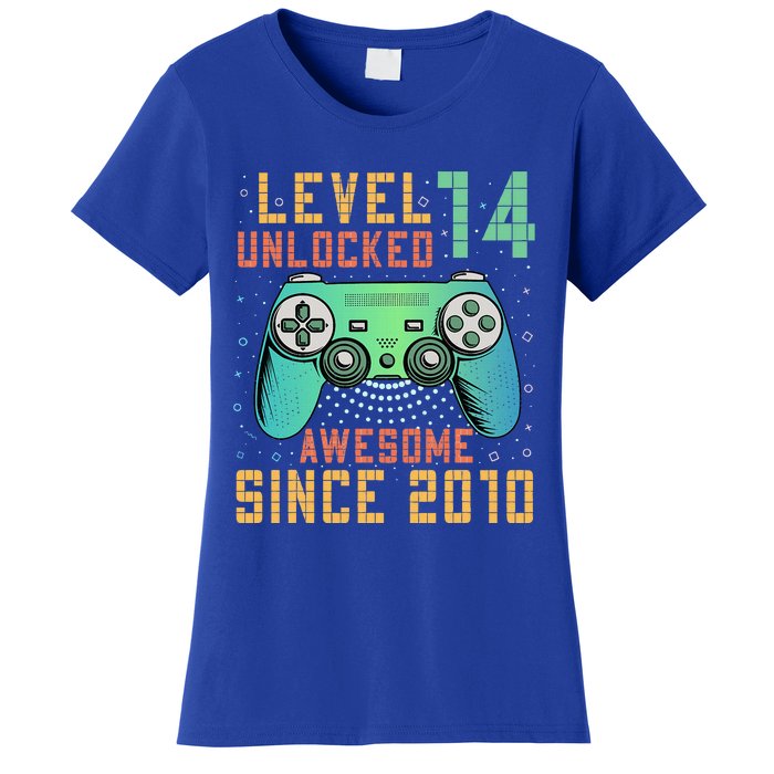 Level 14 Unlocked 14th Birthday 14 Year Old Gifts Women's T-Shirt