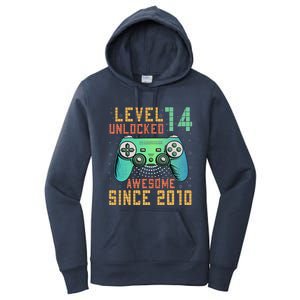 Level 14 Unlocked 14th Birthday 14 Year Old Gifts Women's Pullover Hoodie