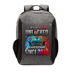 Level 14 Unlocked Awesome Since 2010 14th Birthday Gaming Vector Backpack