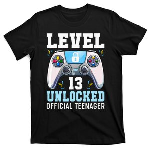 Level 13 Unlocked Video Game 13th Birthday Gamer Kids T-Shirt