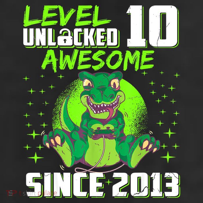 Level 10 Unlocked Awesome Since 2013 10th Birthday Gaming Cool Comfort Performance Bucket Hat
