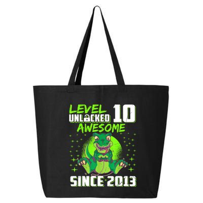 Level 10 Unlocked Awesome Since 2013 10th Birthday Gaming 25L Jumbo Tote