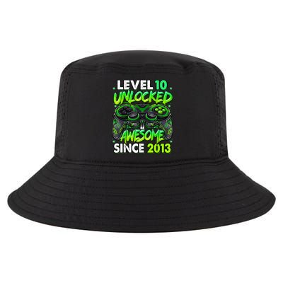 Level 10 Unlocked Awesome Since 2013 10th Birthday Gaming Cool Comfort Performance Bucket Hat