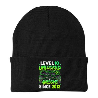 Level 10 Unlocked Awesome Since 2013 10th Birthday Gaming Beanie