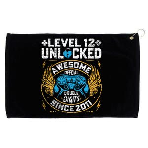 Level 12 Unlocked Awesome Since 2011 12nd Birthday Gaming Grommeted Golf Towel