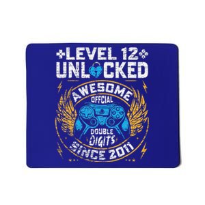 Level 12 Unlocked Awesome Since 2011 12nd Birthday Gaming Mousepad