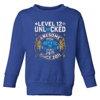 Level 12 Unlocked Awesome Since 2011 12nd Birthday Gaming Toddler Sweatshirt