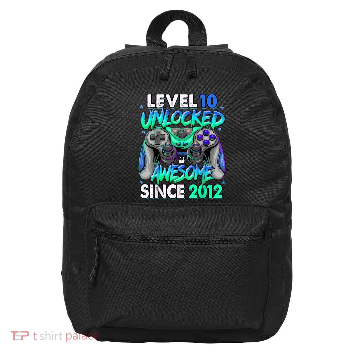 Level 10 Unlocked Awesome Since 2012 10th Birthday Gaming 16 in Basic Backpack