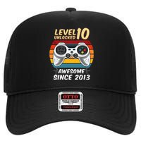 Level 10 Unlock Awesome Since 2013 High Crown Mesh Back Trucker Hat