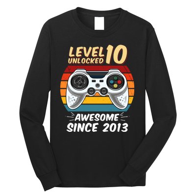 Level 10 Unlock Awesome Since 2013 Long Sleeve Shirt